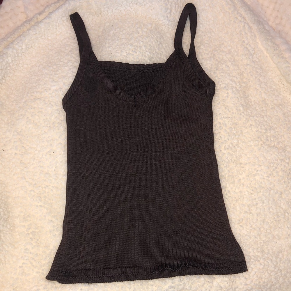 Dark Brown Tank Top